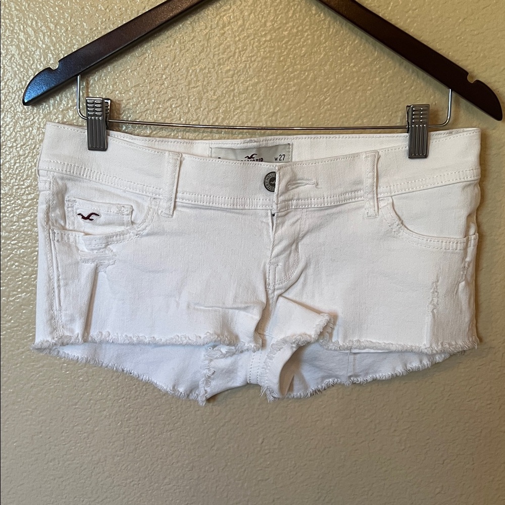 Hollister White Jean Shorts for Women
